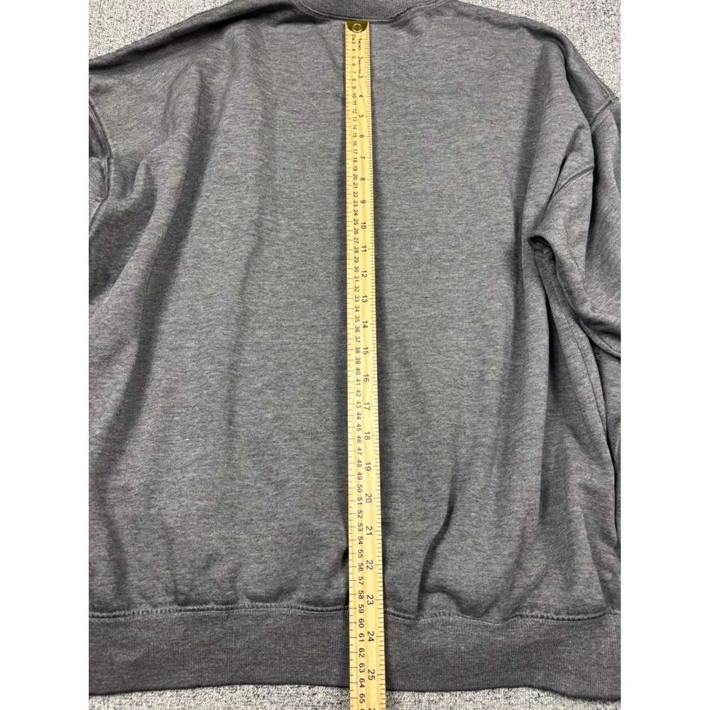 Rolling Stones Sacramento Tour Graphic Sweatshirt Grey Red Embroidery Large - Picture 8 of 9
